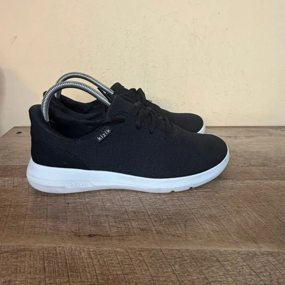 black Kizik Madrid Eco-Knit hands-free sneakers unisex women’s 9.5 wide men’s 8W